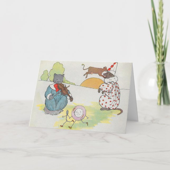 Carte Hey Diddle Diddle The Cat and Fiddle Rhyme (Devant)