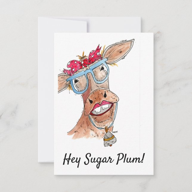 Carte Hey Sugar Plum - PinUp Girls (Devant)