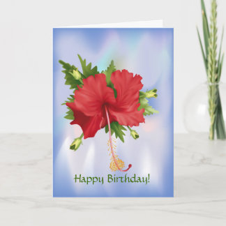 Carte Hibiscus sur la glace