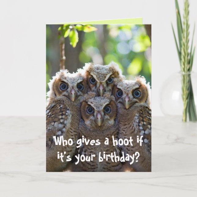 Carte Hibou  (Devant)