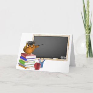 Carte Hibou enseignant en classe