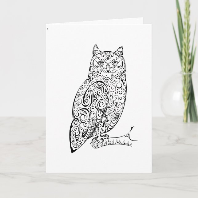 Carte Hibou géant africain (Devant)