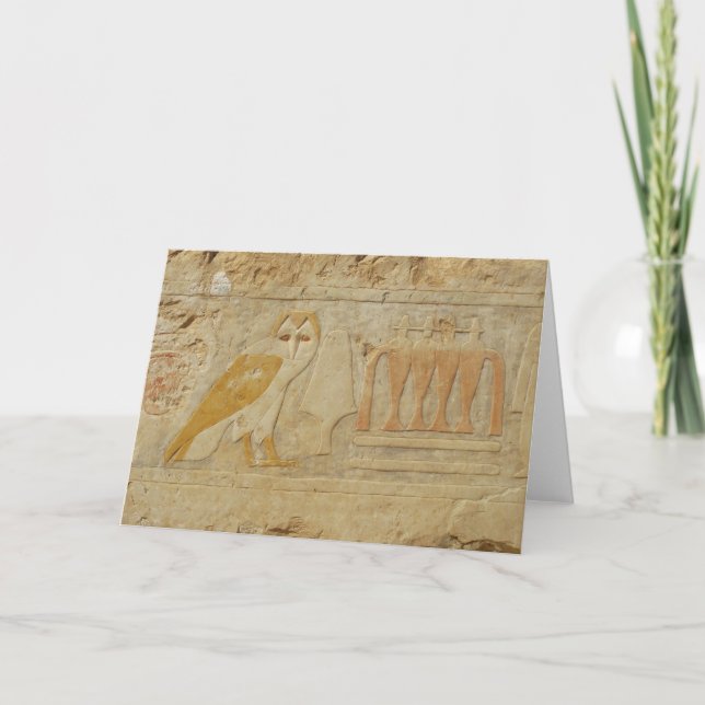 Carte Hiéroglyphe Détail, Hatshepsut Temple, Egypte (Devant)