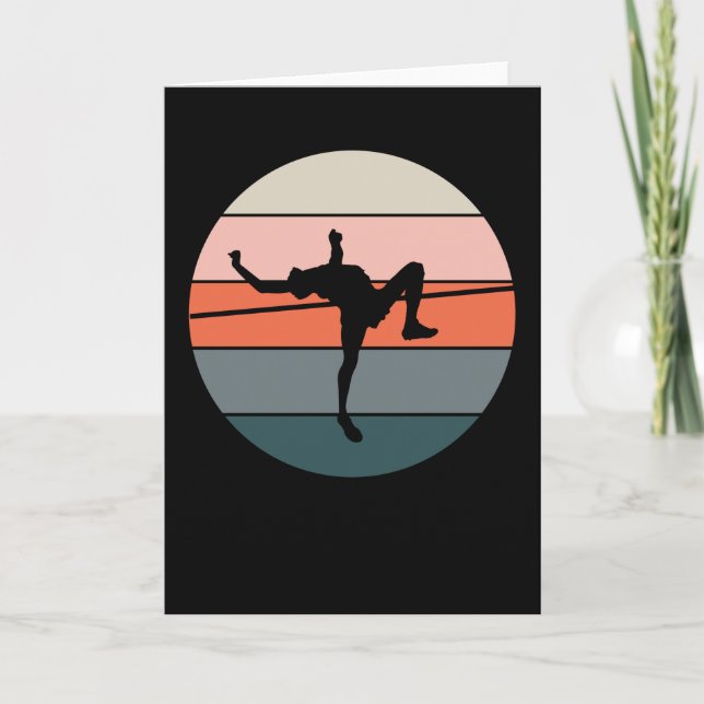 Carte High Jump High Jumper Cadeau Athlétisme (Devant)