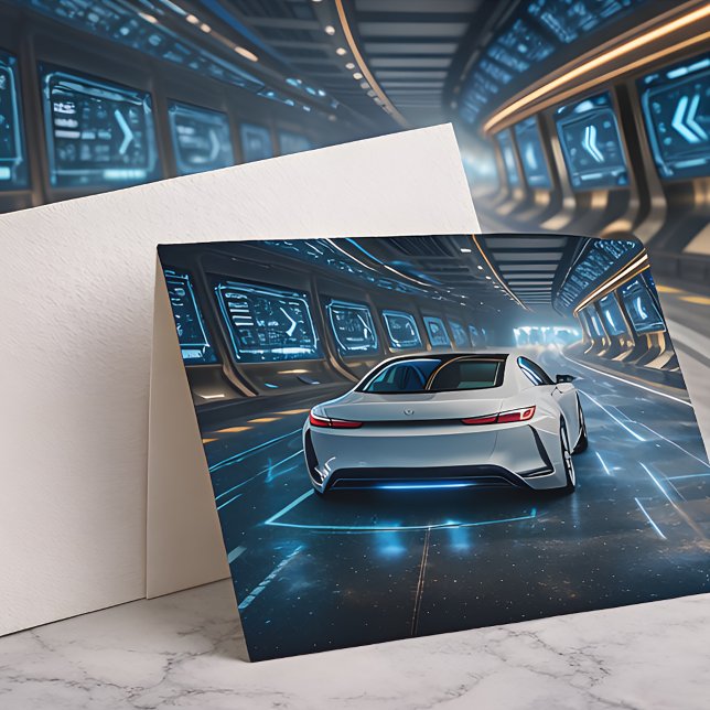 Carte High-Tech Automotive Print | Modern Sci-Fi Car  (Créateur téléchargé)