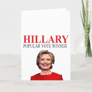Carte Hillary, gagnant du vote populaire !