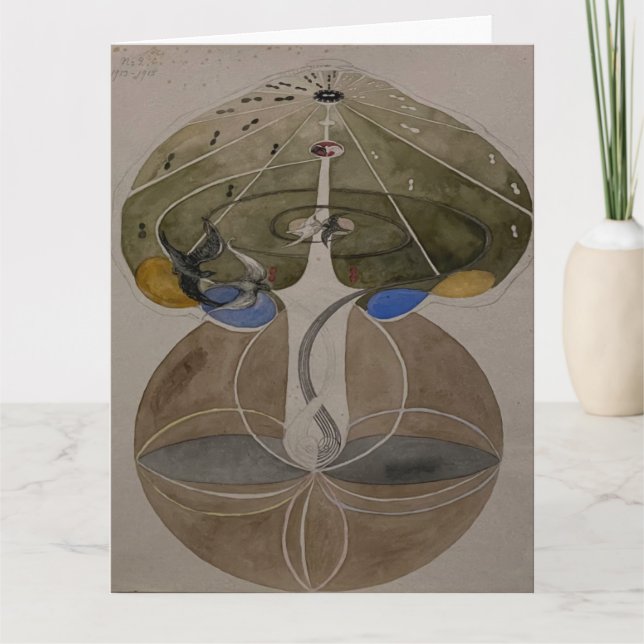 Carte Hilma Af Klint, Arbre De Connaissances No2 Art Abs (Devant)