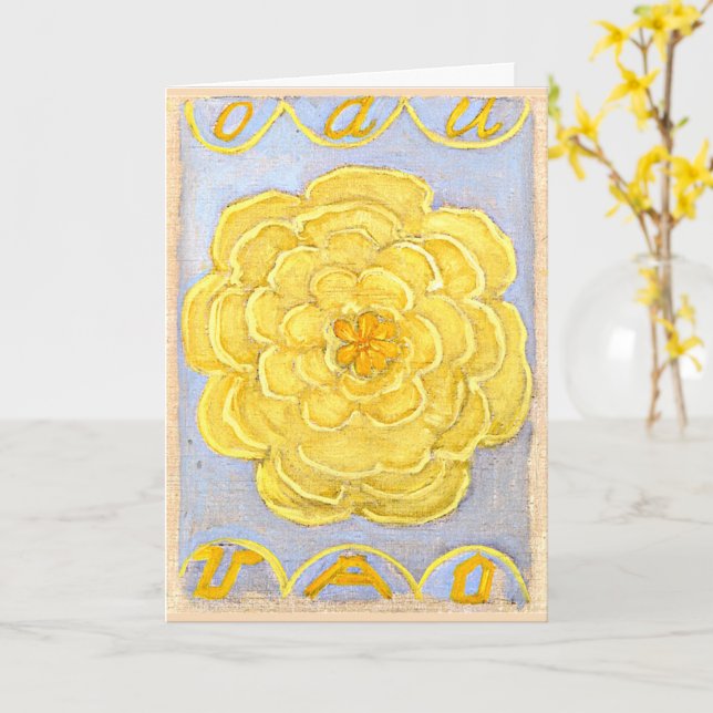 Carte Hilma af Klint - Chaos primordial, n° 24 (Fleur jaune)