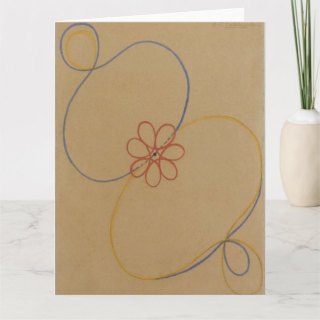 Carte Hilma Af Klint, Seven Point Star No5, Art Abstrait (Devant)