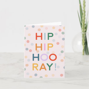 Carte Hip Hip Hooray ! Félicitations Baby Home Job