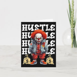 Carte Hip Hop Clown Effrayant Streetwear Urbyn Argent 