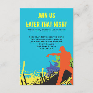 Carte HIP HOP DANCE Bat Bar Mitzvah Party