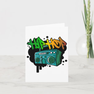 Carte Hip hop Dance Street Art Graffiti Spray Peinture D