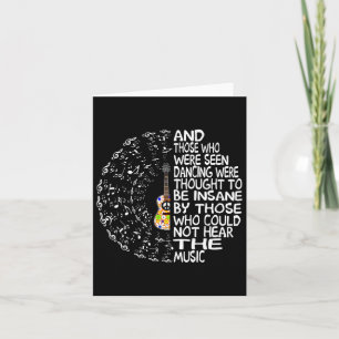 Carte Hippie Guitare Et Ceux Qui Ont Été Vus Danser Peac