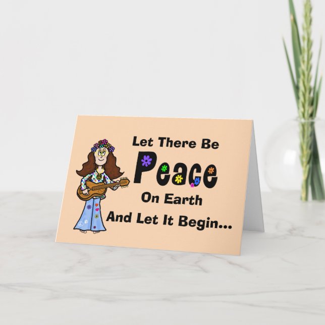 Carte Hippie Social Media Funny Christmas Card (Devant)