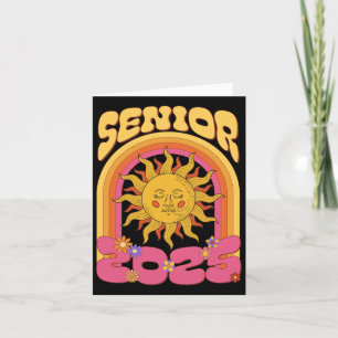 Carte Hippie Sunshine Cl Of 2025 Senior 25 Grad Retour à