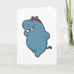 Carte Hippo à la course avec bandeau