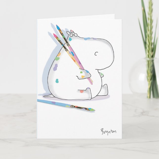Carte HIPPO ARTIST Anniversaire (Devant)