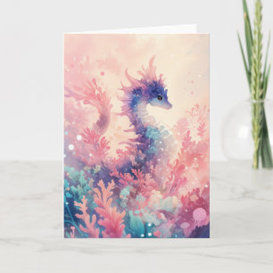 Carte Hippocampe Fantaisiste dans Paysage de Rêve de Cor