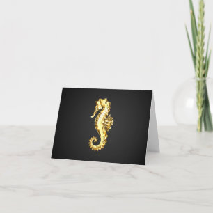 Carte Hippocampe Polygonal Or