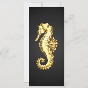 Carte Hippocampe Polygonal Or