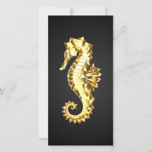 Carte Hippocampe Polygonal Or