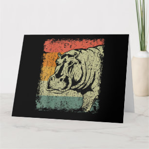 Carte Hippopotame Hippopotame Vraiment Vintage   Amoureu