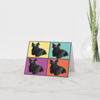 Carte Hipster Scottie Note