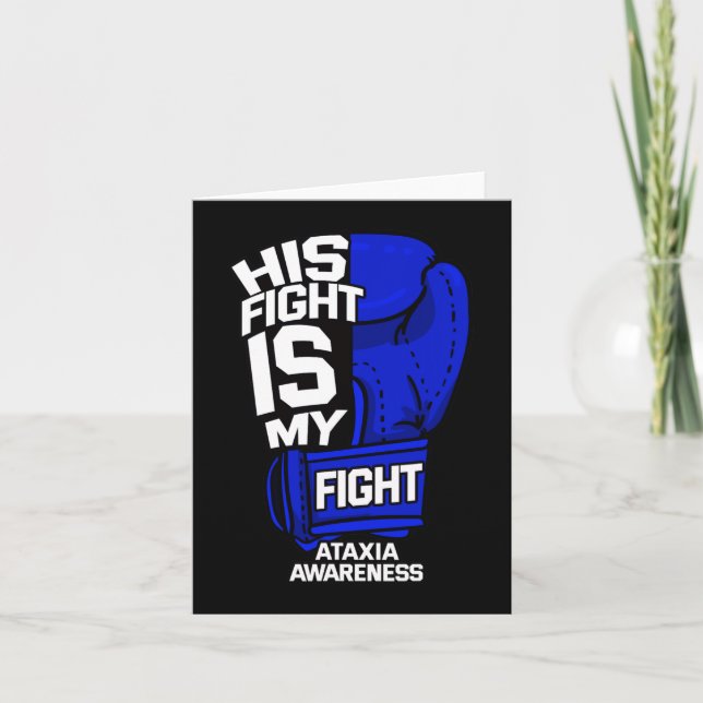 Carte His Fight Is My Fight Ataxia Movement War (Devant)