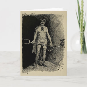 Carte "His Satanic Majur" Greeting Card