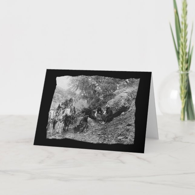 Carte Histoire Apache vintage (Devant)