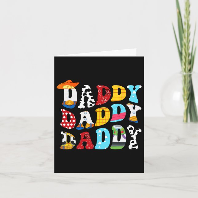 Carte Histoire Daddy Toy Boy Histoire Papa Fête des père (Devant)