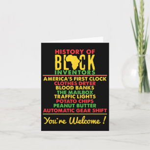 Carte Histoire Des Inventeurs Noirs Oubliés Histoire Noi
