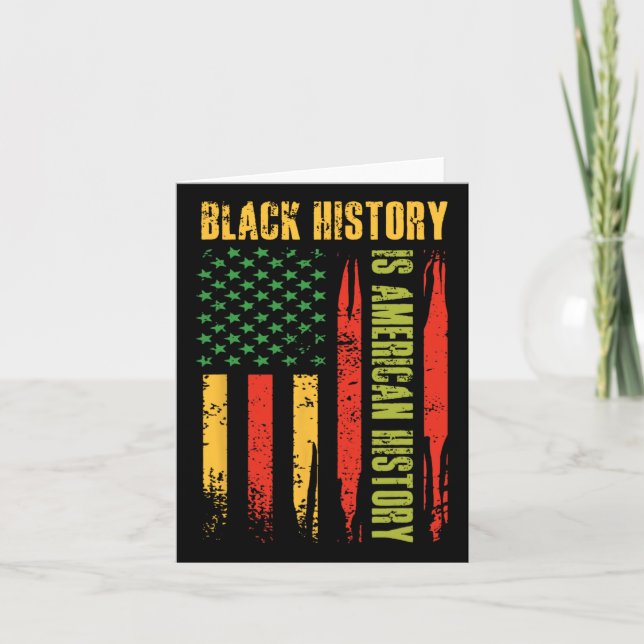 Carte Histoire des Noirs Histoire des Américains Drapeau (Devant)