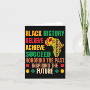 Carte Histoire des Noirs honorer le passé Inspirant Homm