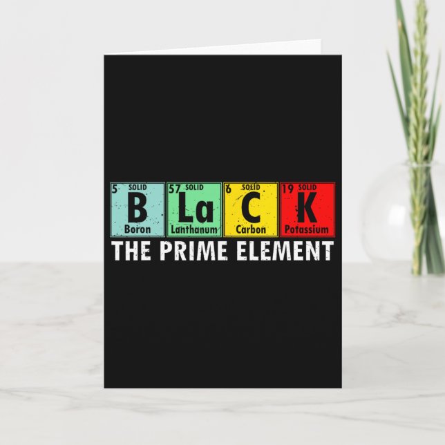 Carte Histoire des Noirs Le Premier Élément Tableau Péri (Devant)