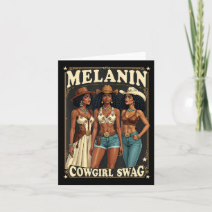 Carte Histoire des Noirs Rodéo Cowgirls équitation Melan