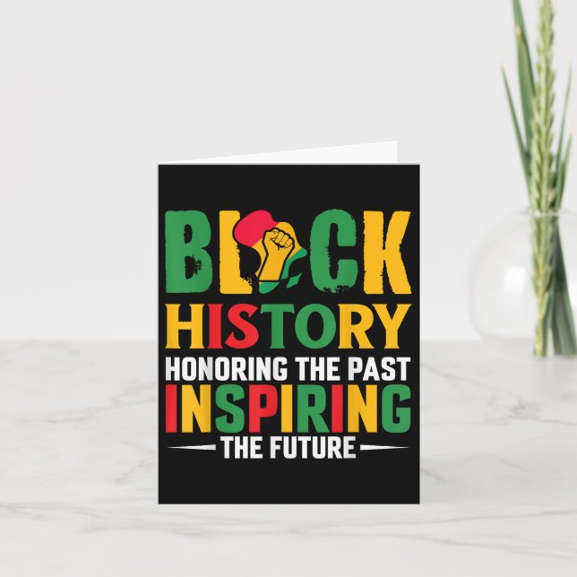 Carte Histoire Noire briser chaque chaîne Histoire Noire (Devant)