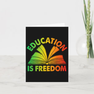 Carte Histoire Noire L'éducation est liberté Livres Noir