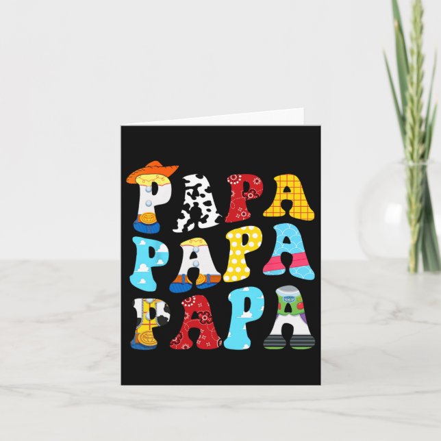 Carte Histoire Papa Toy Boy Histoire Papa Fête des pères (Devant)