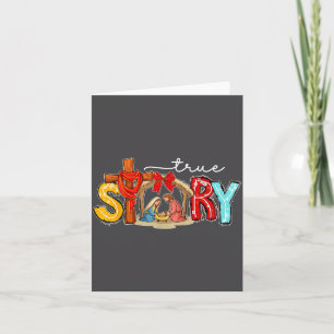 Carte Histoire vraie Nativité Noël Jésus Xmas Catholique