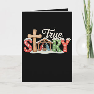 Carte Histoire vraie Nativité Noël Jésus Xmas Chrétien