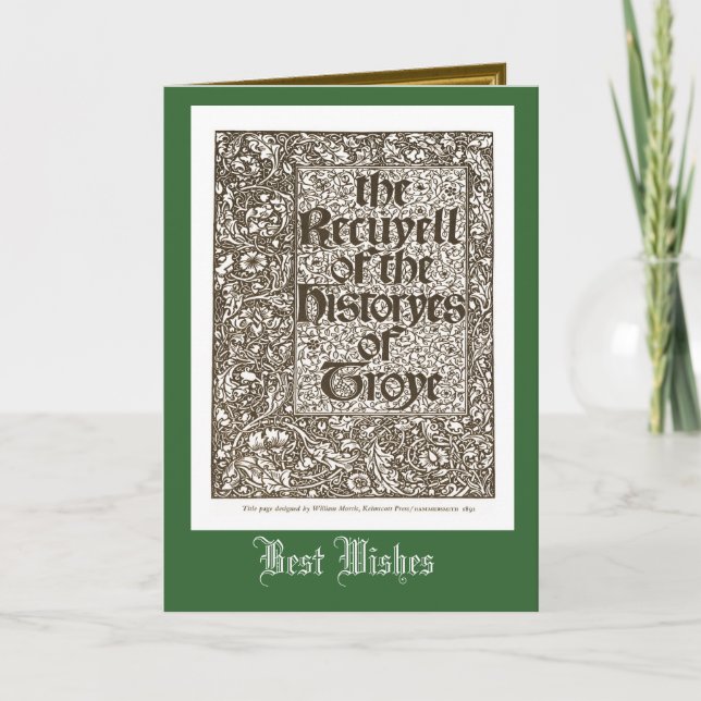 Carte Histoires de Troye, William Morris 1842 (Devant)