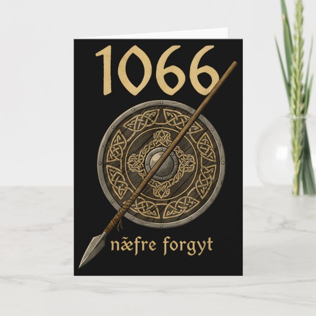 Carte Historien médiéval de l'Angleterre Viking 1066 Nae (Devant)