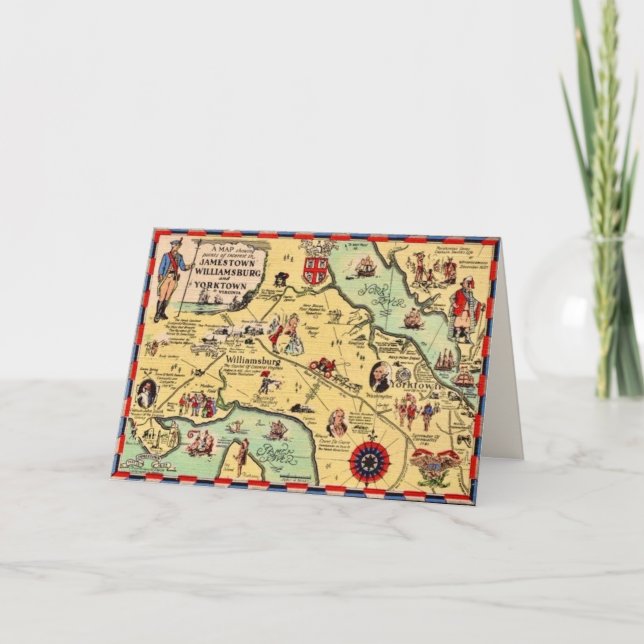 Carte historique de Williamsburg (Devant)