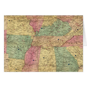Carte historique et militaire des États-Unis