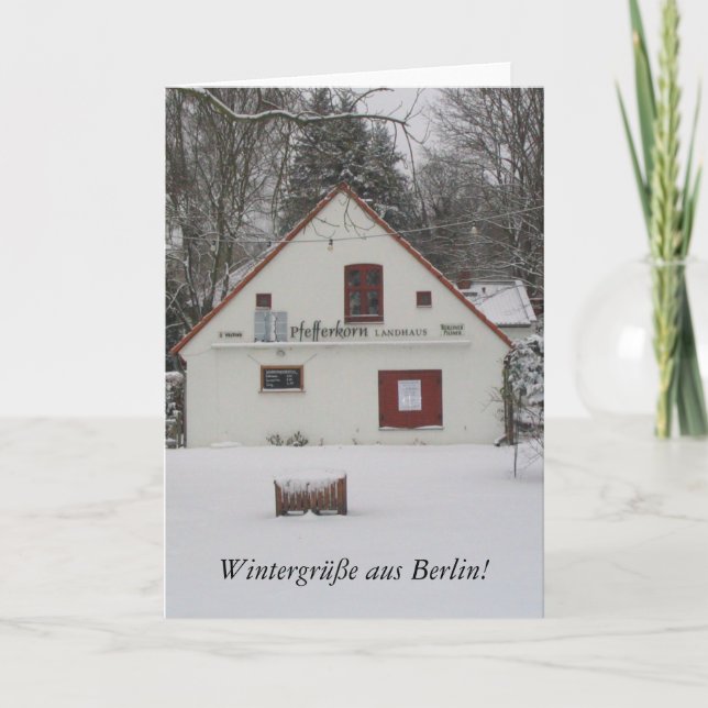 Carte Hiver à Berlin (Devant)