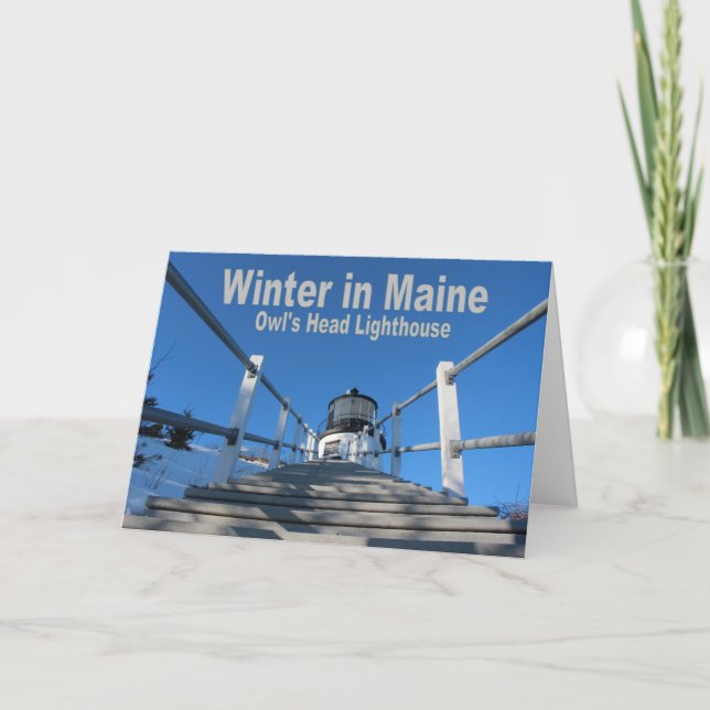 Carte Hiver dans le Maine (Devant)