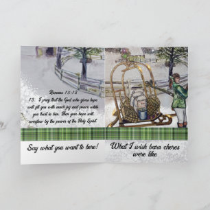 Carte hiver dans les fermes de thistlebrook