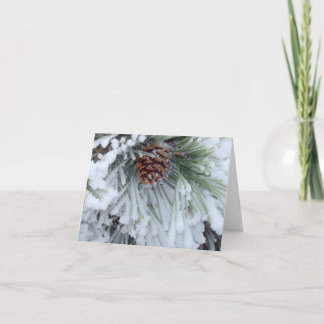 Carte Hiver Pinecone